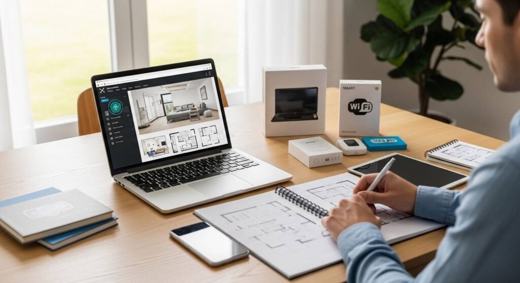 Planning smart home upgrades with floor plans, device research, and a home automation setup checklist
smart home renovation ideas